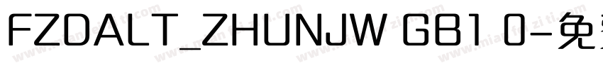 FZDALT_ZHUNJW GB1 0字体转换